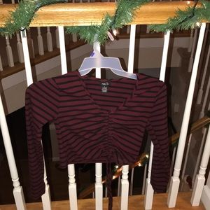 long sleeved crop top!!